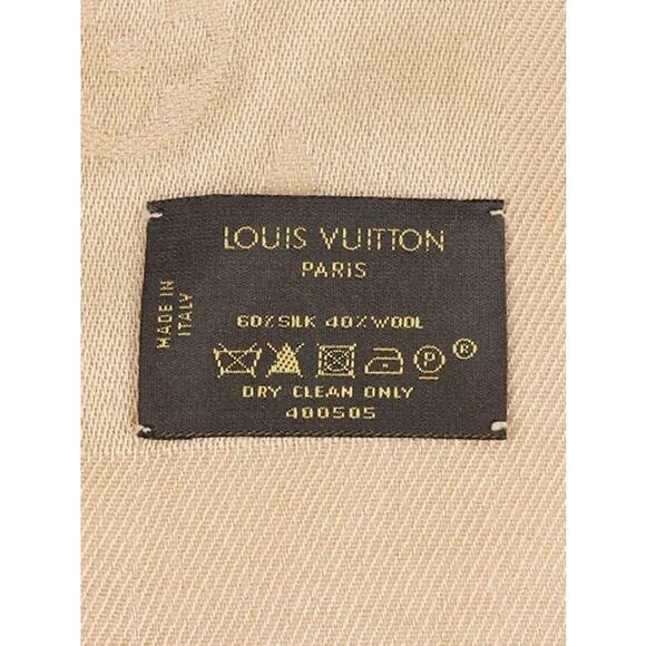 LOUIS VUITTON Dune Monogram Silk/Wool Shawl - Picture 3 of 4